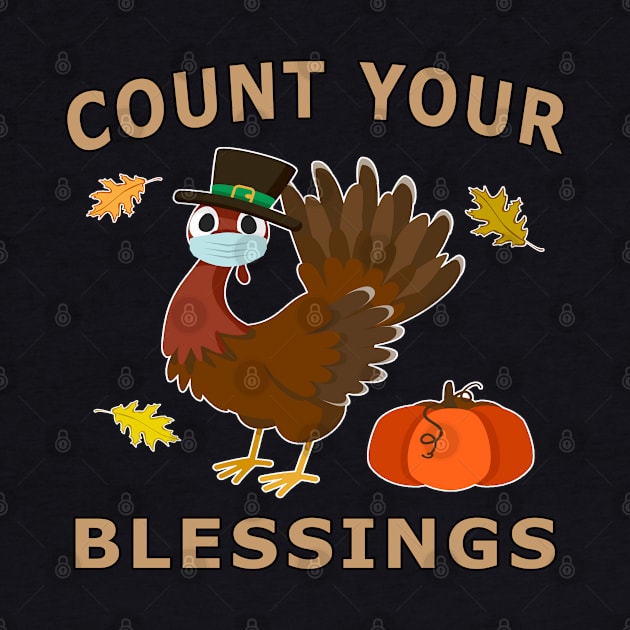 Count Your Blessings Autumn Turkey Mask Pumpkin. by Maxx Exchange